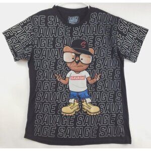 Fresh Laundry T-Shirt Mens Large Black Short Sleeve Savage Hip Hop